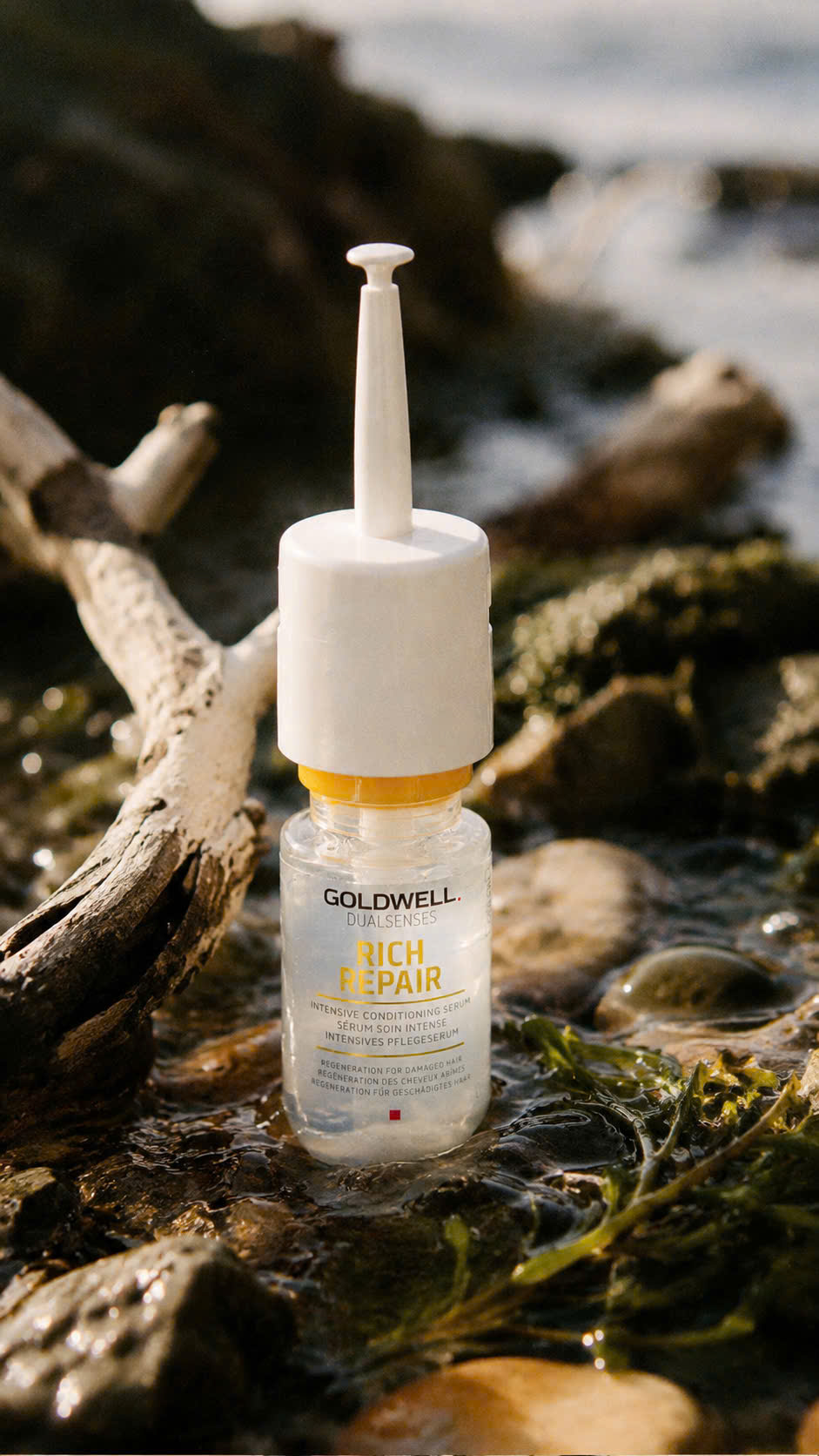Huyết thanh dưỡng tóc chuyên sâu Goldwell Dualsenses Rich Repair 18ml (Goldwell Dualsenses Rich Repair Intensive Conditioning Serum)
