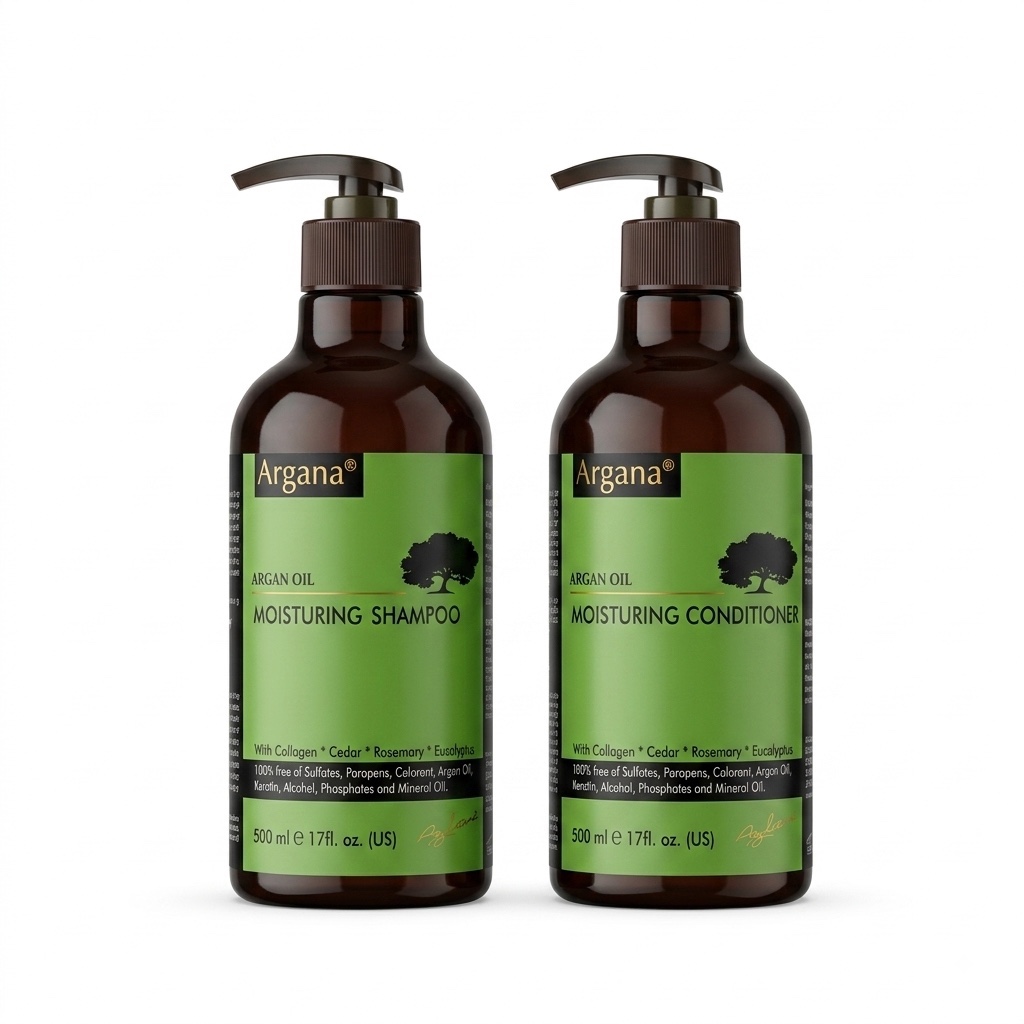 Dầu gội xả ARGANA dưỡng ẩm phục hồi tóc khô xơ Moisturizing 500ml/ 750ml