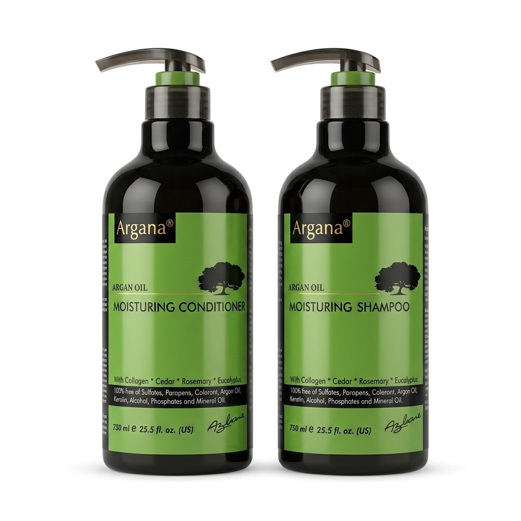 Dầu gội xả ARGANA dưỡng ẩm phục hồi tóc khô xơ Moisturizing 500ml/ 750ml