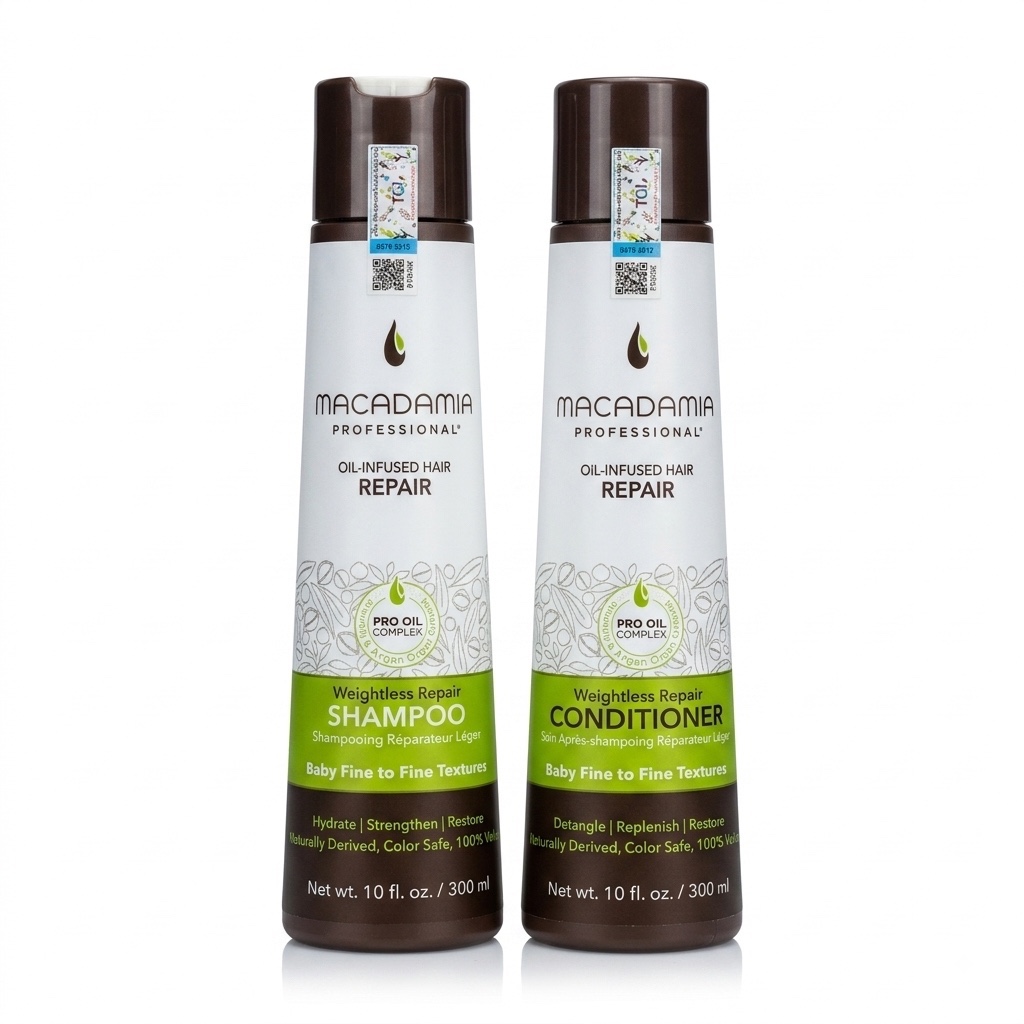 Bộ dầu gội xả dưỡng ẩm siêu nhẹ Macadamia Weightless Repair 300ml/ 1000ml