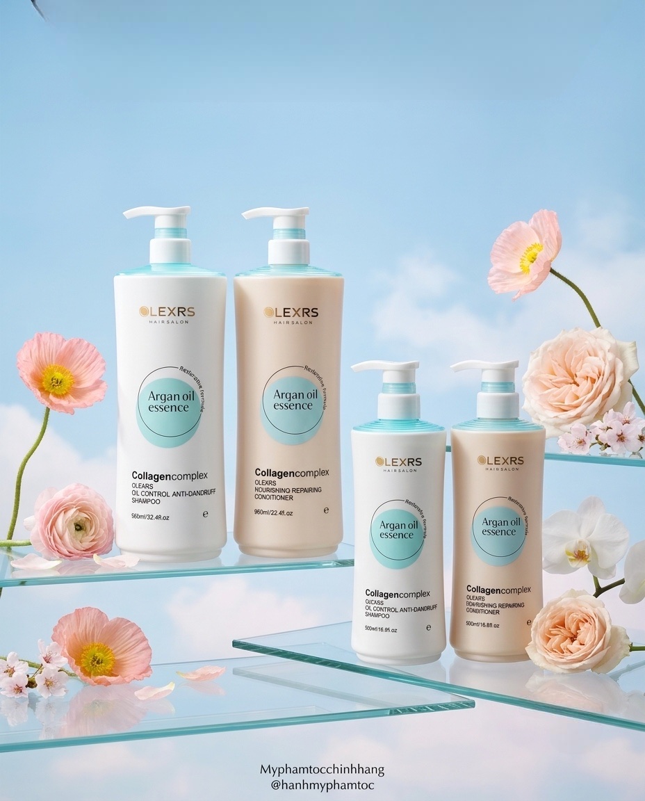 Dầu gội xả Olexrs mẫu mới nhất 2024 500ml - 960ml