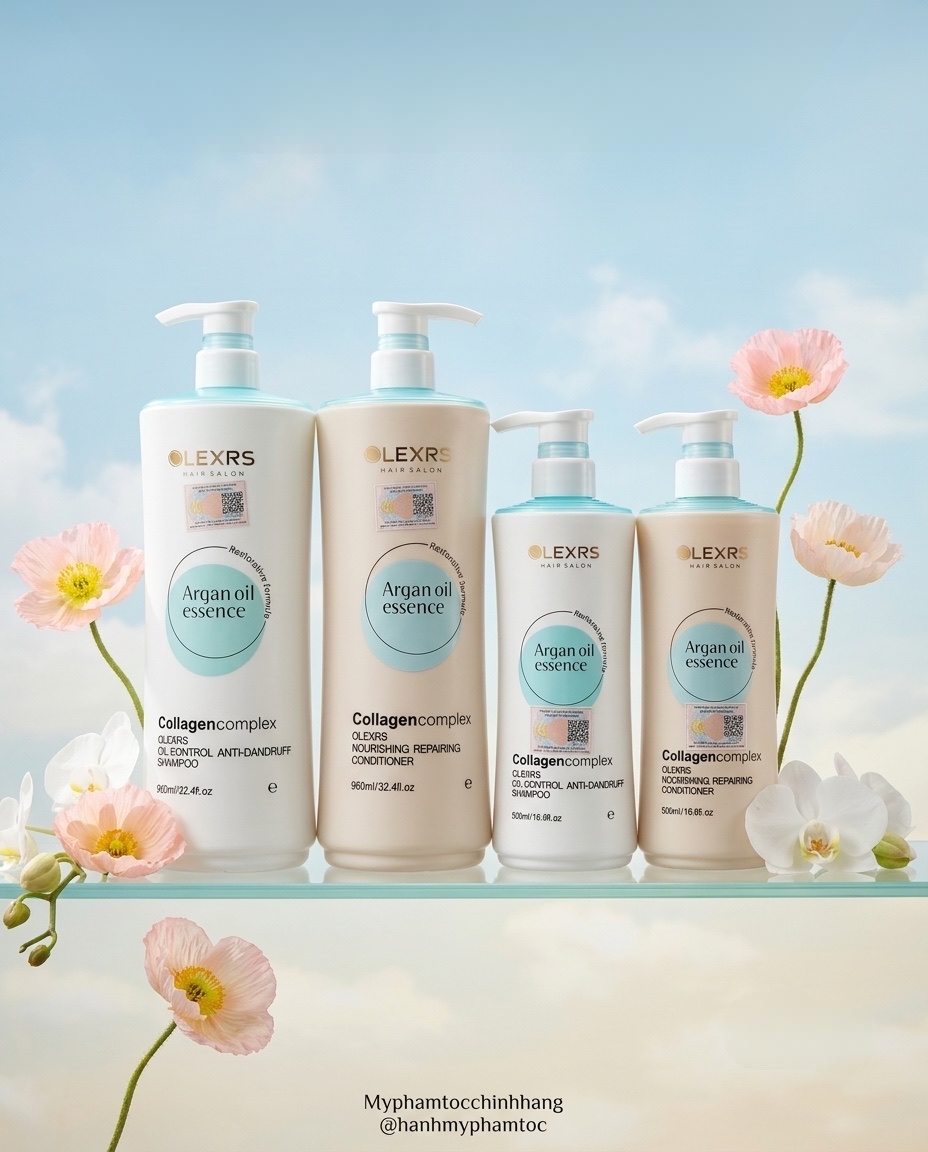 Dầu gội xả Olexrs mẫu mới nhất 2024 500ml - 960ml