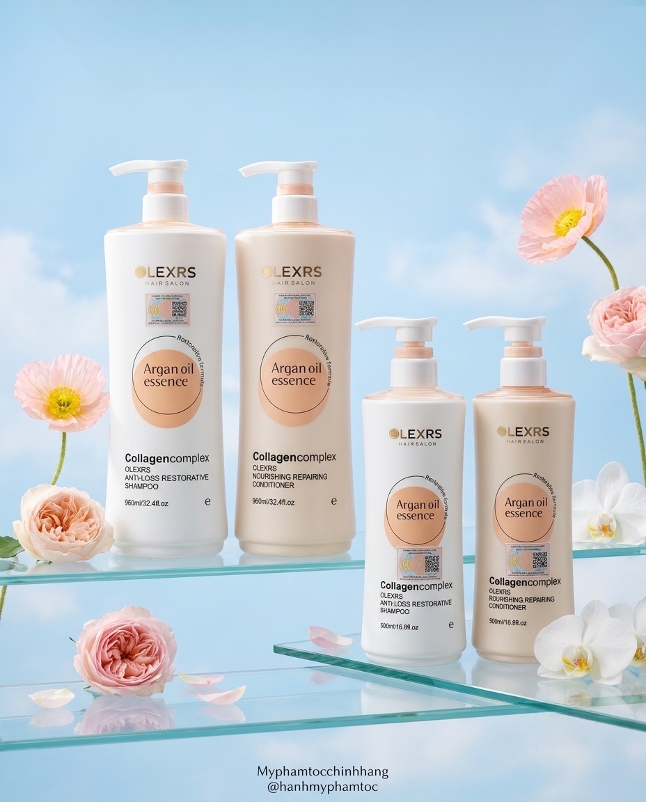 Dầu gội xả Olexrs mẫu mới nhất 2024 500ml - 960ml