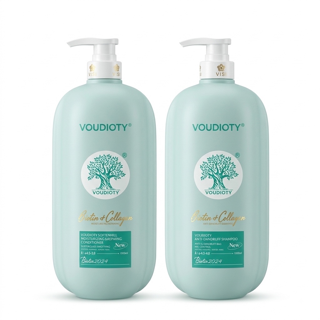 DẦU GỘI XẢ BIOTIN ( CHAI DẸT) 2024 COLLAGEN XANH DƯƠNG TRỊ GÀU MƯỢT TÓC 500ml/ 1000ML