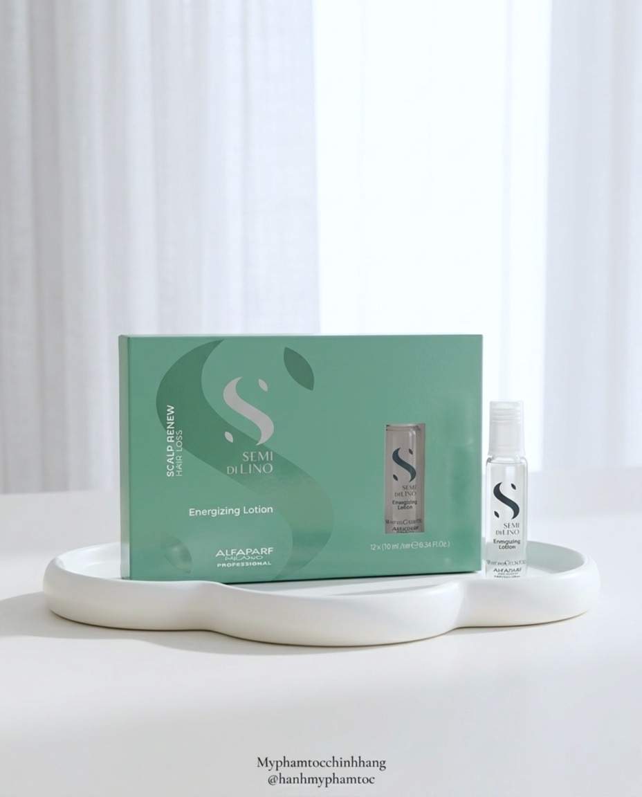 Huyết thanh ngăn rụng tóc Alfaparf Milano Semi Di Lino Scalp Renew Energizing lotion 12 ống*10ml