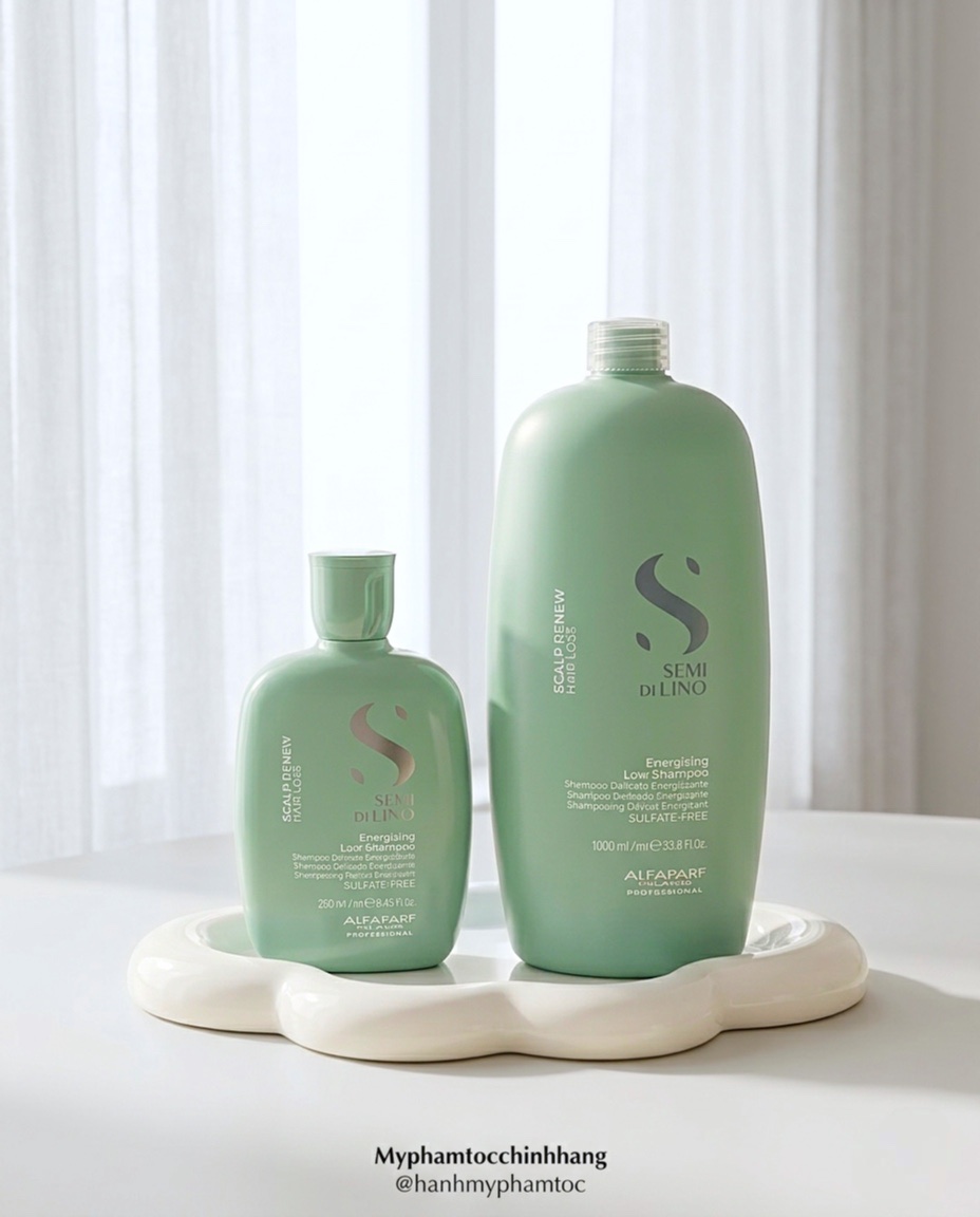 Dầu gội chống rụng tóc Alfaparf Milano Semi Di Lino Scalp Renew Energizing Low Shampoo 250ml 1000ml