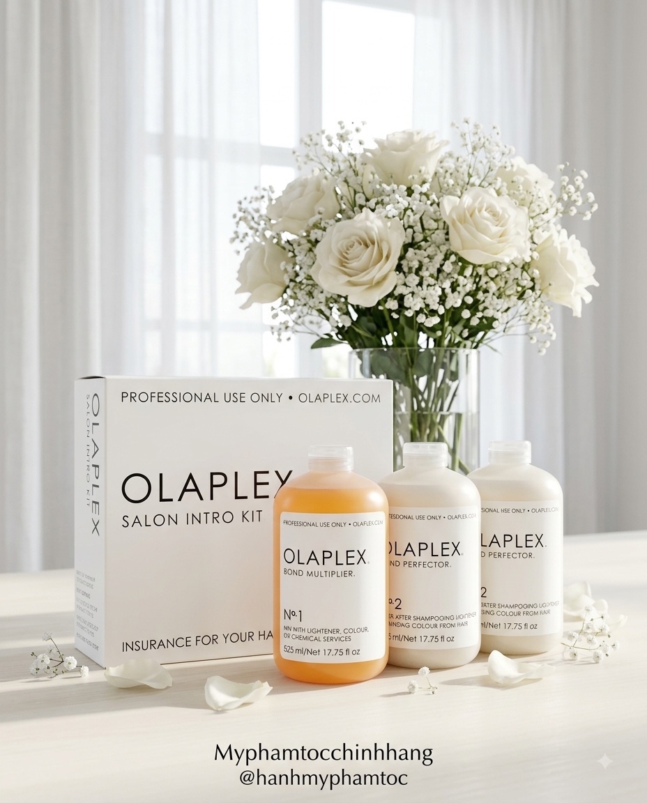 Bộ phục hồi tóc chuyên sâu Olaplex No.1 & No.2 dung tích 525ml SALON KIT