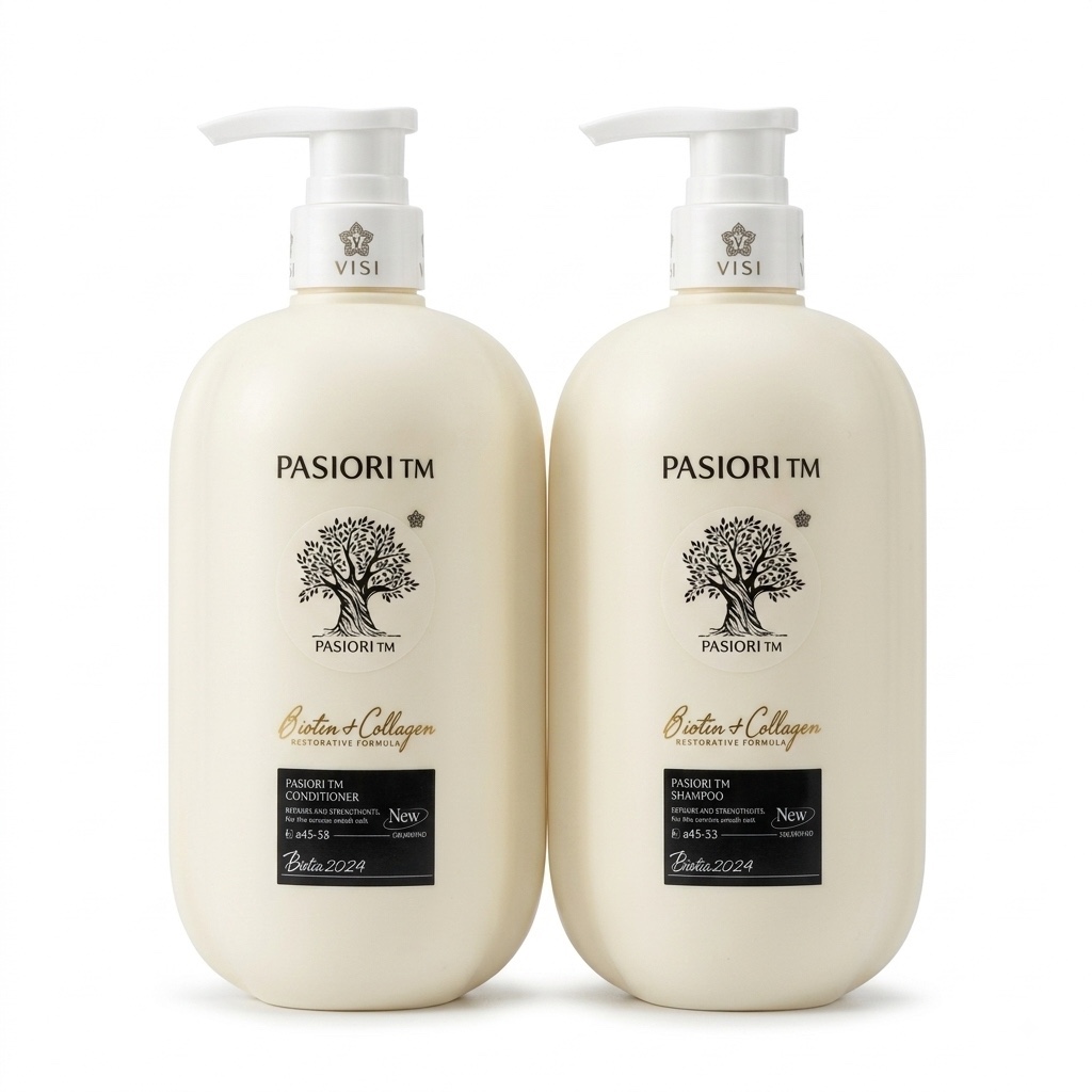 DẦU GỘI XẢ PASIORI  BIOTIN ( CHAI DẸT) 2024 COLLAGEN TRẮNG PHỤC HỒI 500ml/ 1000ML