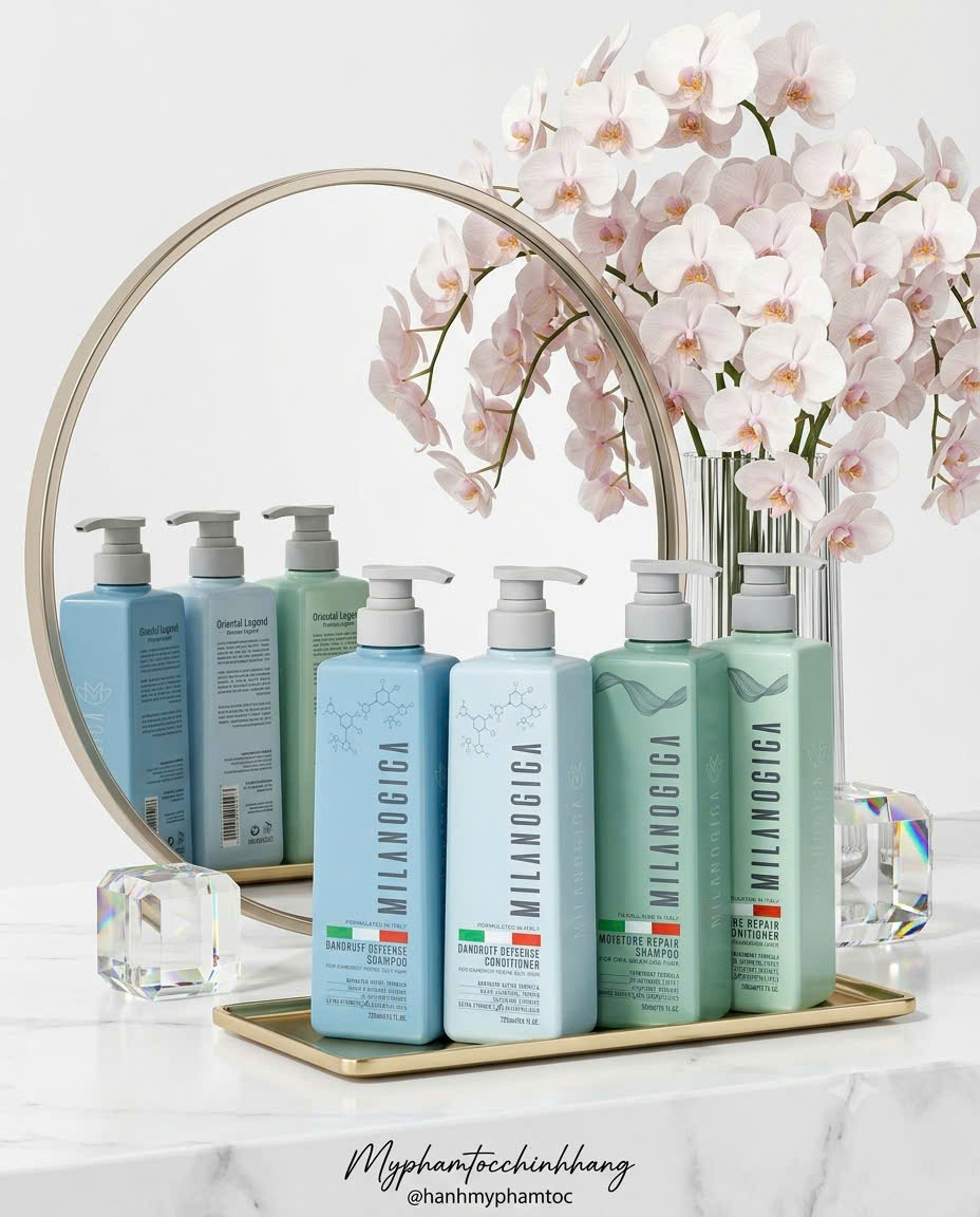Dầu gội xả Milanogica Phục Hồi Hair Repair 355ml - 725ml