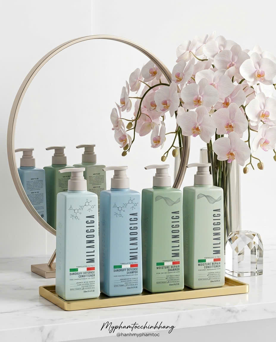 Dầu gội xả Milanogica Phục Hồi Hair Repair 355ml - 725ml
