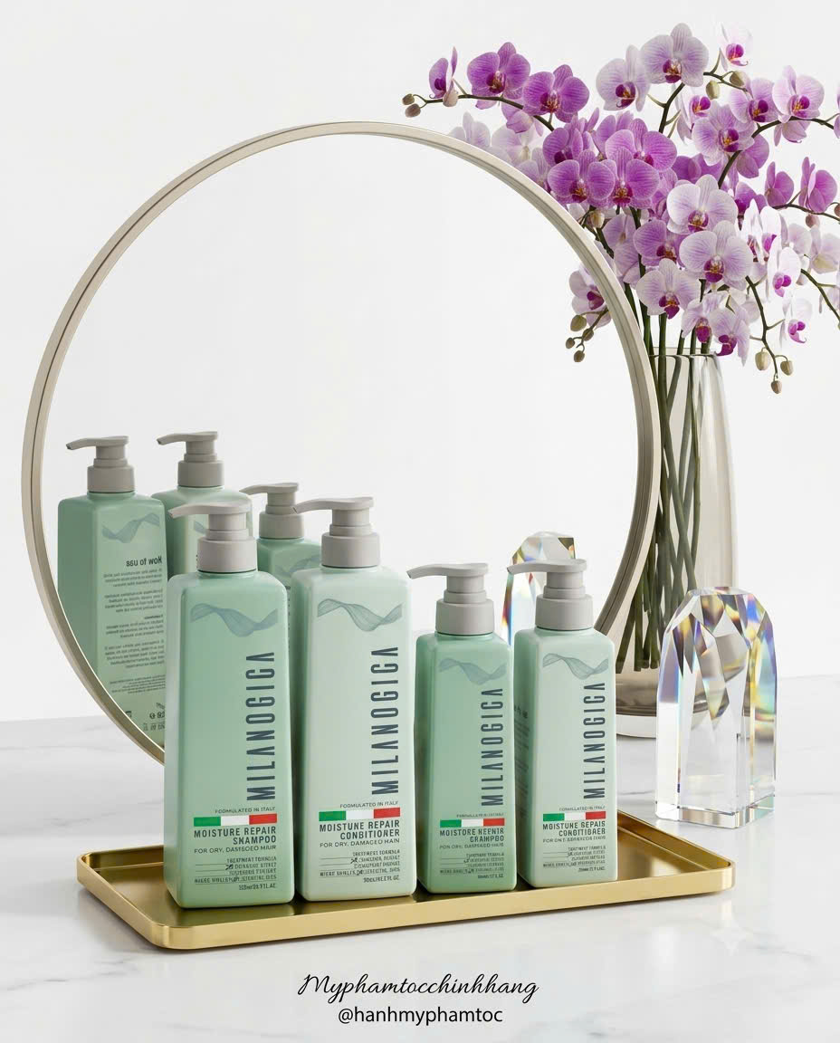 Dầu gội xả Milanogica Phục Hồi Hair Repair 355ml - 725ml