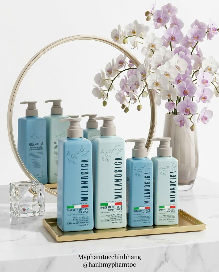 Dầu gội xả Milanogica trị gàu (Milanogica Anti-Dandruff) 350ml 725ml