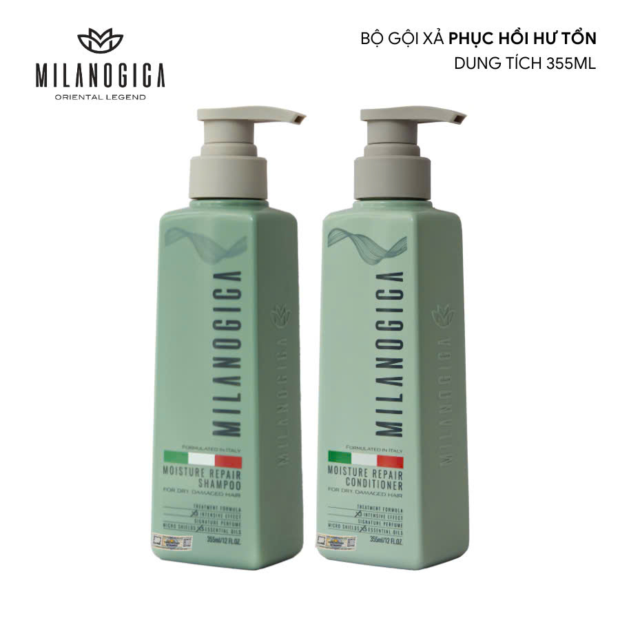 Dầu gội xả Milanogica Phục Hồi Hair Repair 355ml - 725ml