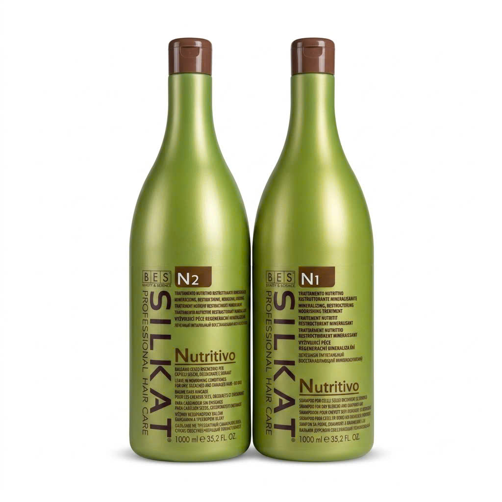 DẦU GỘI VÀ MẶT NẠ Ủ BES HERGEN SILKAT N1 N3  500ML - 1000ML