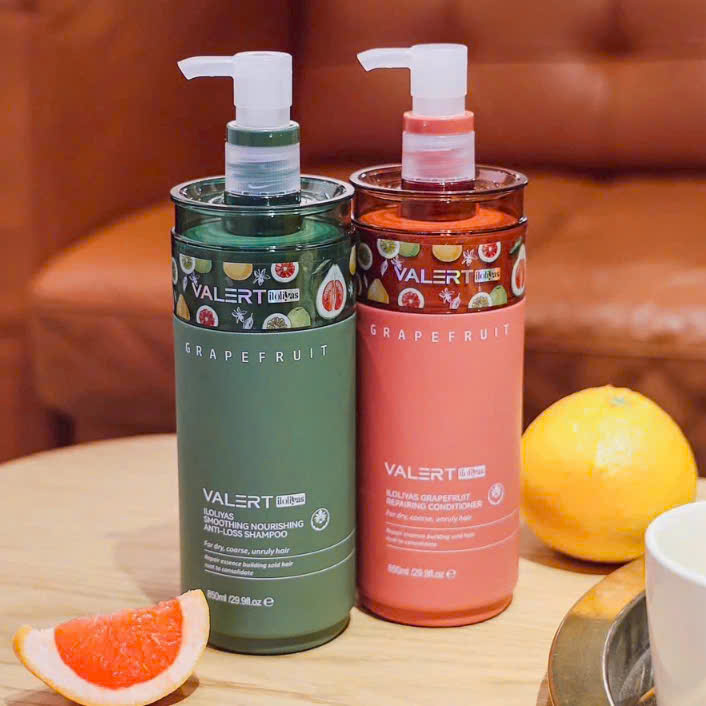 Cặp Gội Xả Bưởi Valert Grapefruit Mẫu Mới 2025 850ml