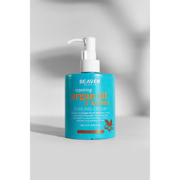 Kem định hình sóng xoăn Beaver Argan Oil 250ml