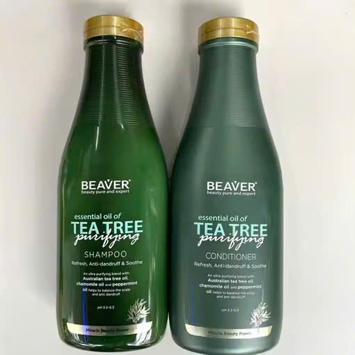 Cặp dầu gội và dầu xả BEAVER Tea Tree Purifying Shampoo & Conditioner