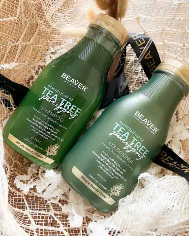 Cặp dầu gội và dầu xả BEAVER Tea Tree Purifying Shampoo & Conditioner