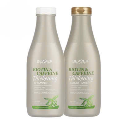 Dầu gội và dầu xả Beaver biotin & caffeine cho tóc rụng, mỏng, yếu 350ml