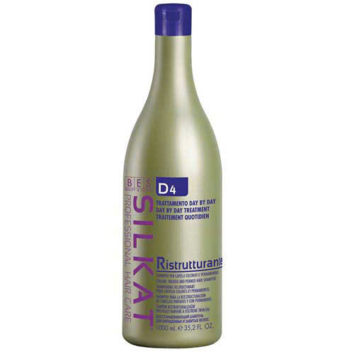 DẦU GỘI BES SILKAT PHỤC HỒI TÓC D4 Repairing Shampoo +DẦU XẢ SILKAT SIÊU MƯỢT D2  Smoothing Conditioner 1000ML