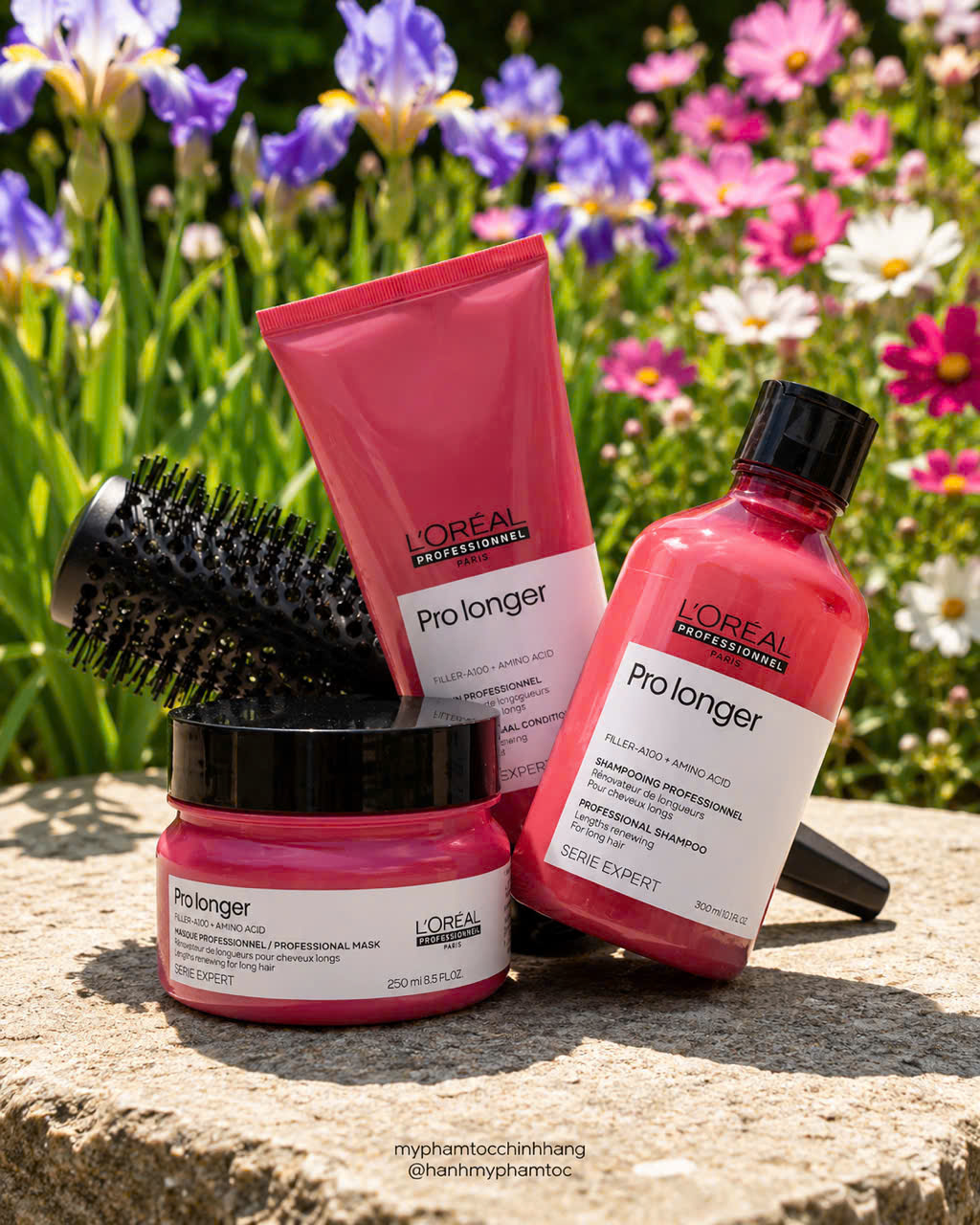 Bộ dầu gội xả hấp tóc L'Oréal Professionnel Pro Longer dành cho tóc dài yếu, ngọn tóc mảnh và dễ gãy