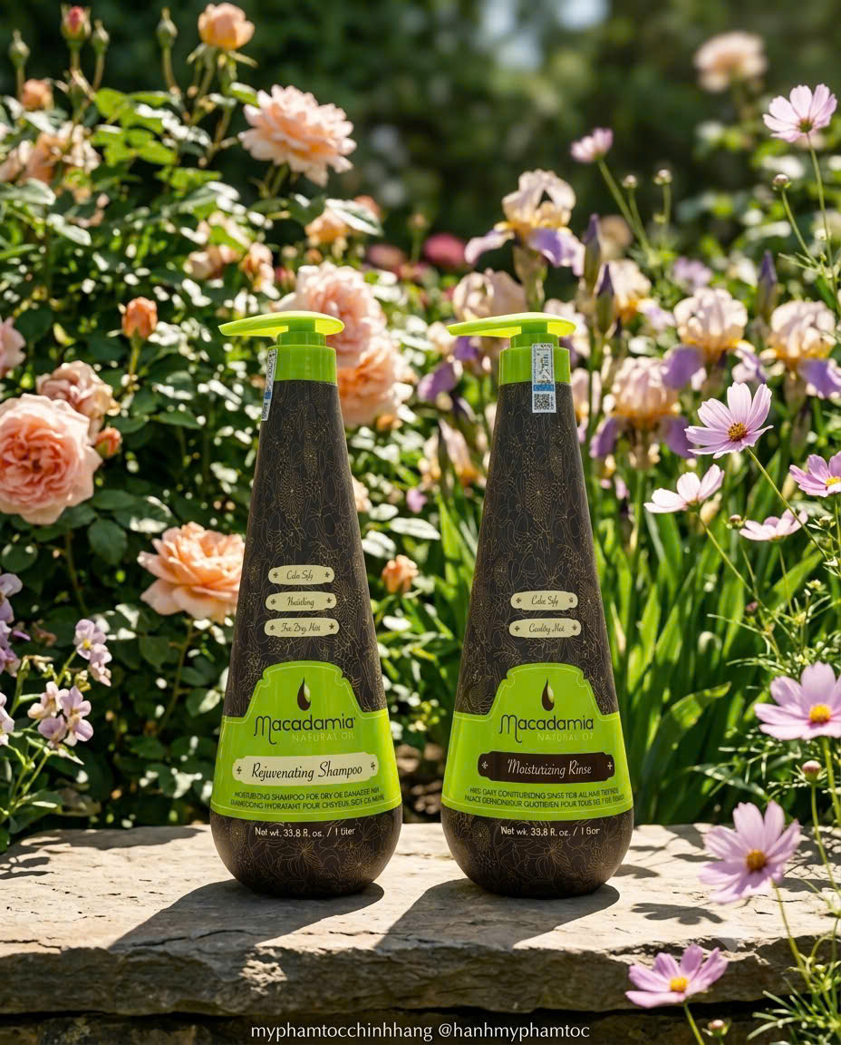 Bộ dầu gội xả trẻ hóa tóc Macadamia Natural Oil Rejuvenating Shampoo & Moisturizing Rinse