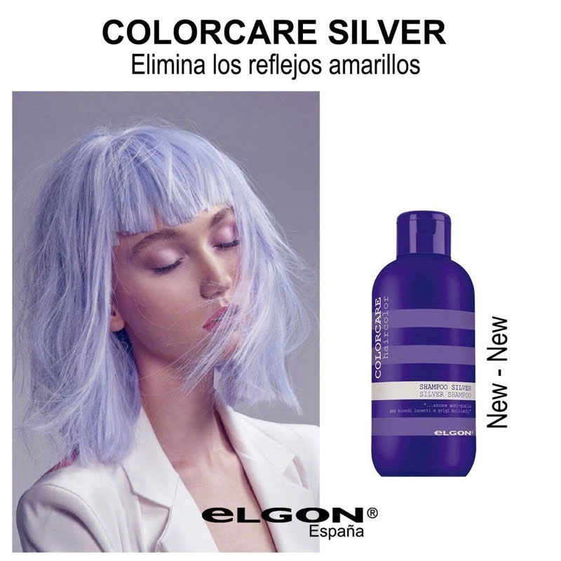 Dầu gội xả tím khử vàng Elgon Colorcare Silver Anti-Yellow