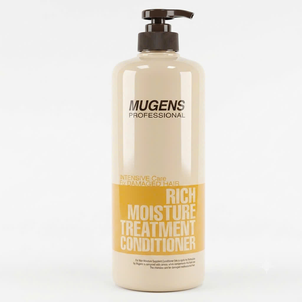 Bộ dầu gội – dầu xả dưỡng chất Mugens Rich Moisture Treatment 1000ml