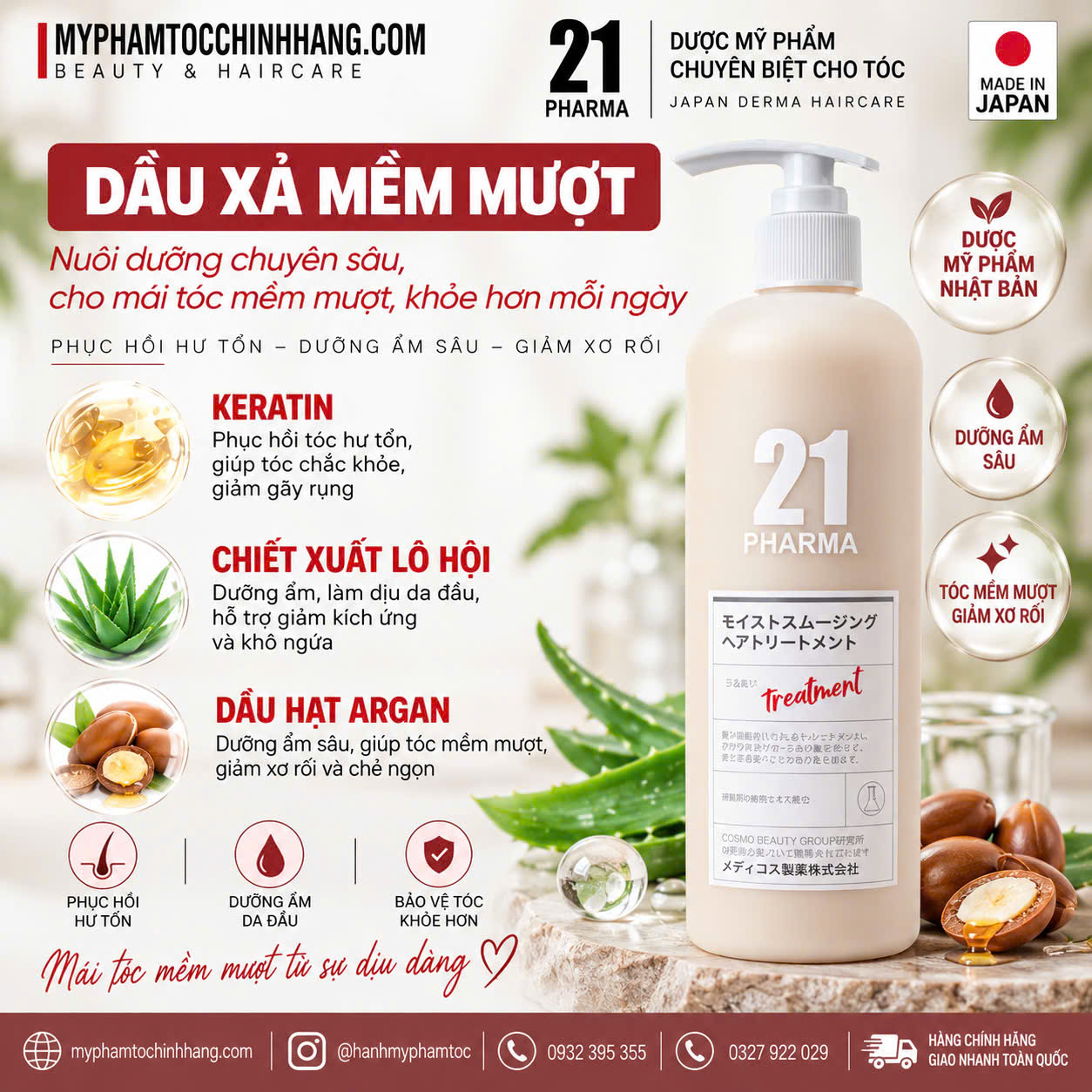 Dầu Gội Dược Mỹ Phẩm PHARMA 21 Nhật Bản Kiềm Dầu, Giảm Gàu 602ml