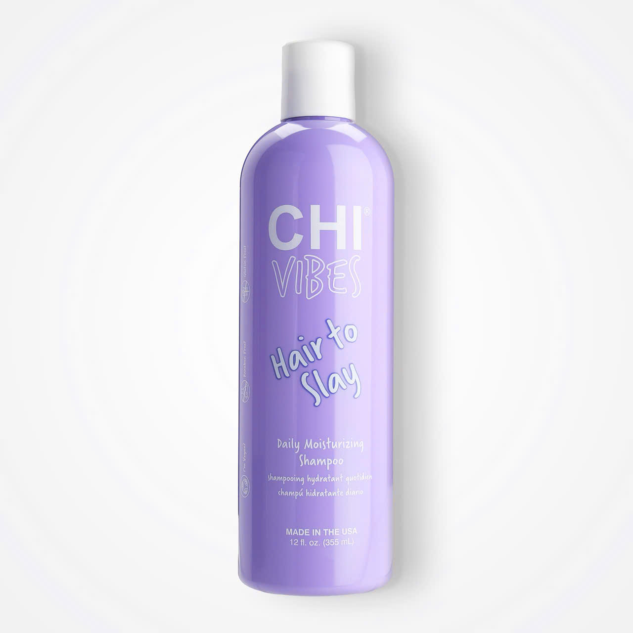 Dầu gội xả CHI Vibes Hair to Slay – Dưỡng ẩm và phục hồi tóc hư tổn (CHI Vibes Hair to Slay Daily Moisturizing Shampoo & Split-End Mending Conditioner) 355ml