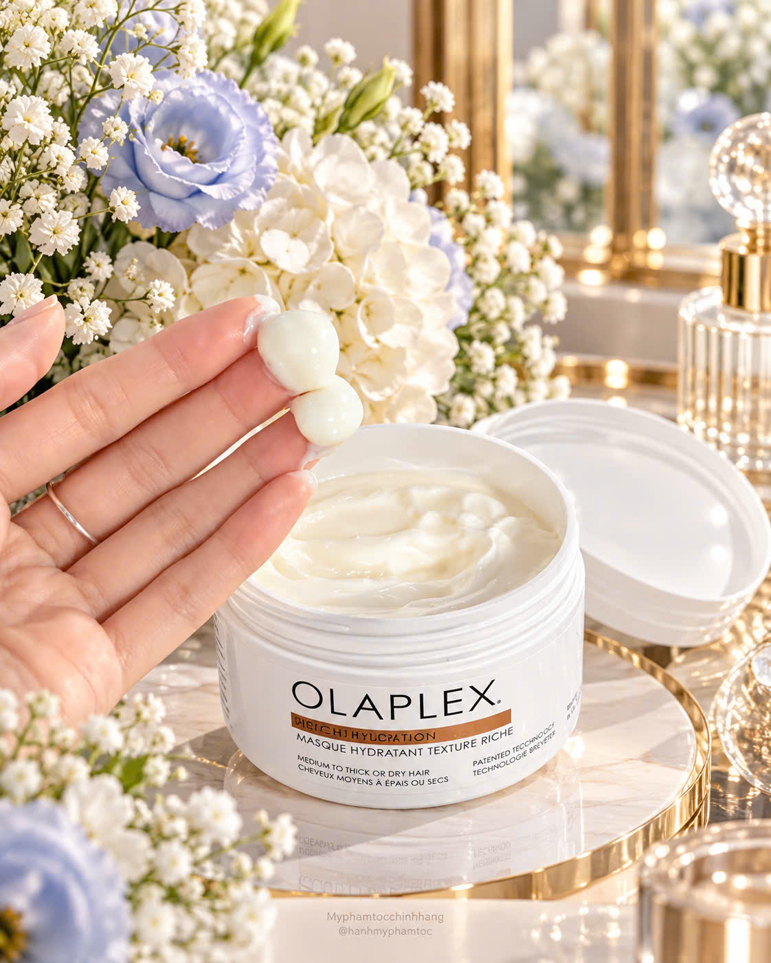 OLAPLEX Rich Hydration Mask | Mặt nạ dưỡng ẩm chuyên sâu cho tóc khô, sợi vừa đến dày 200ML