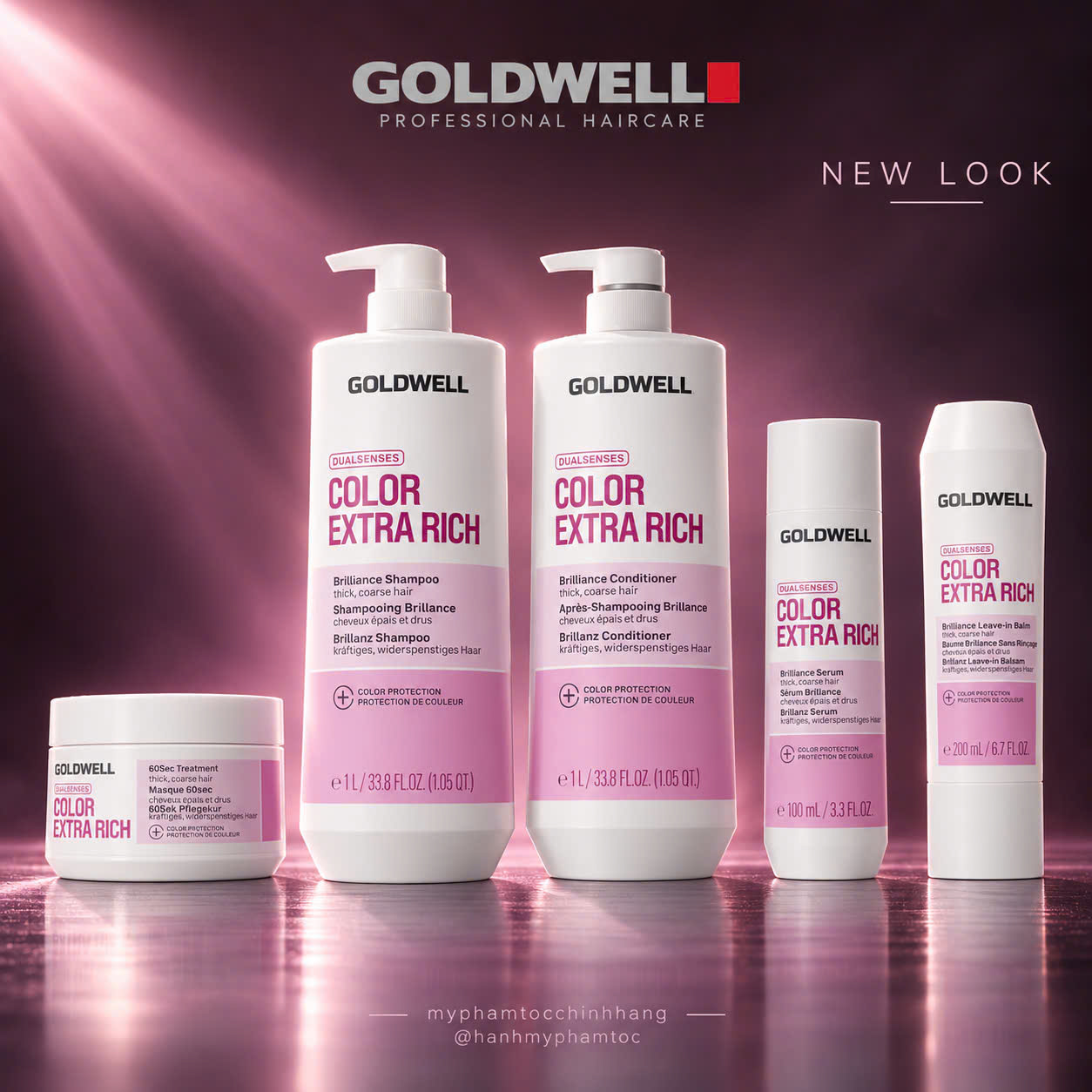 Dầu gội xả giữ màu nhuộm Goldwell Dualsenses Color Extra Rich Brilliance Shampoo & Conditioner