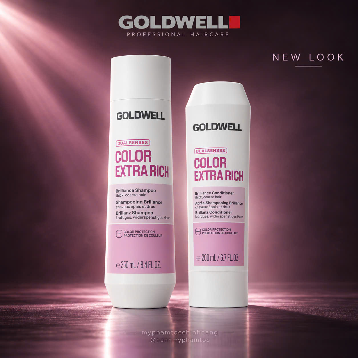 Dầu gội xả giữ màu nhuộm Goldwell Dualsenses Color Extra Rich Brilliance Shampoo & Conditioner