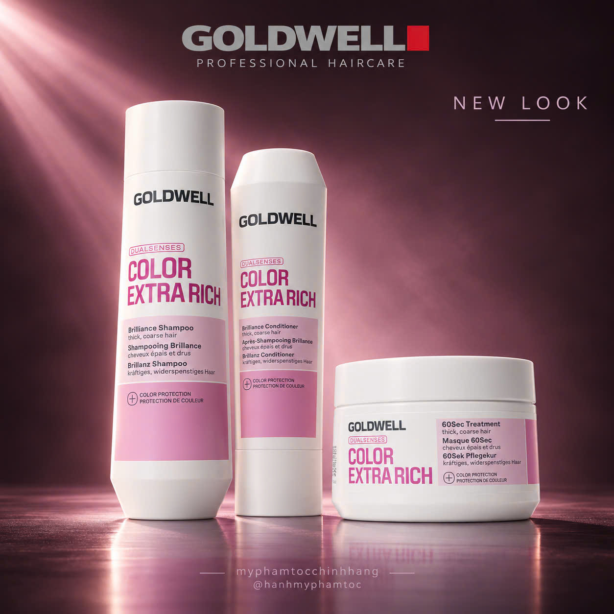Dầu gội xả giữ màu nhuộm Goldwell Dualsenses Color Extra Rich Brilliance Shampoo & Conditioner