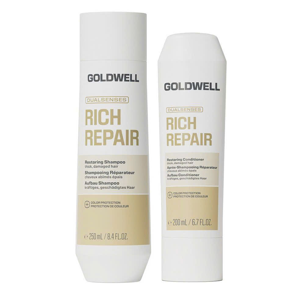 Dầu gội & xả, hấp, dưỡng phục hồi tóc hư tổn Goldwell Dualsenses Rich Repair Restoring