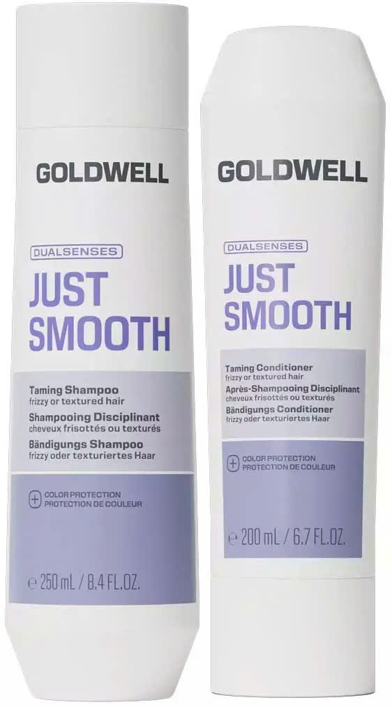 Dầu gội & xả Goldwell làm mượt tóc Dualsenses Just Smooth taming Shampoo & Conditioner