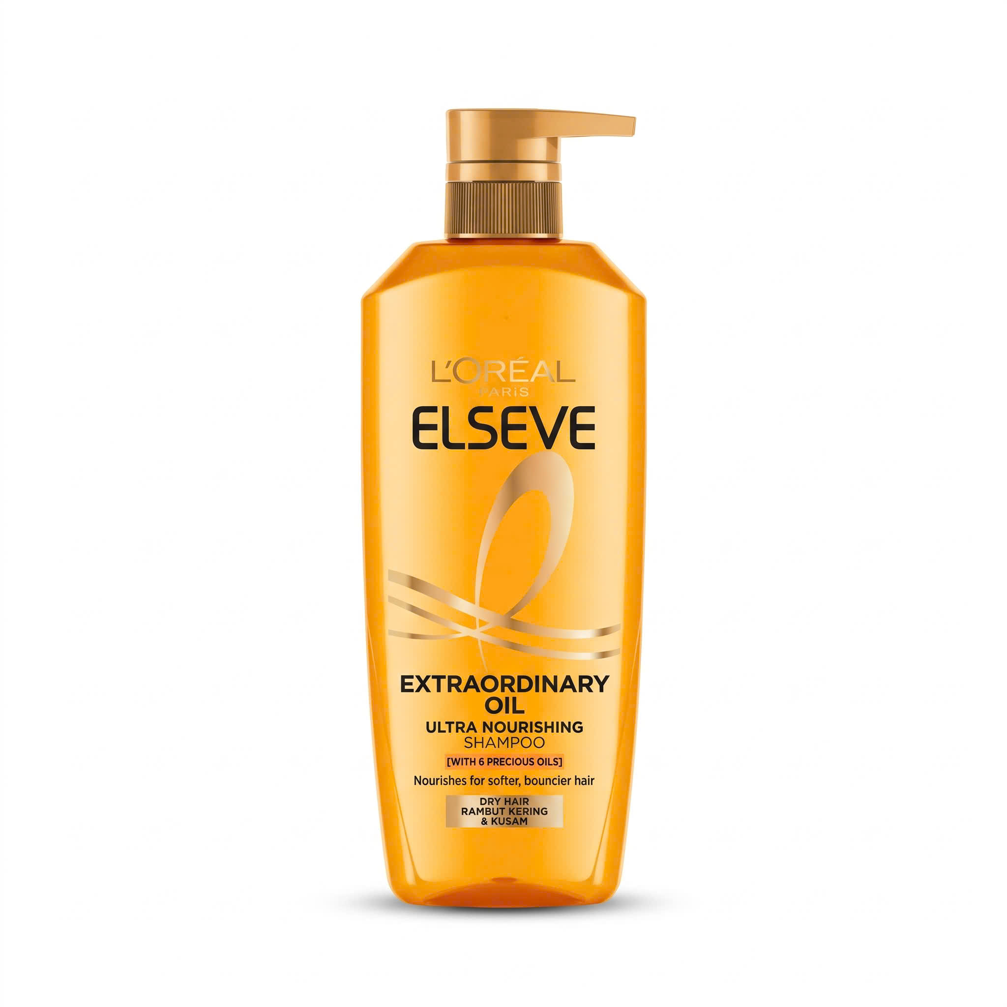 L’Oréal Paris Elseve Extraordinary Oil Smooth  | Bộ Dầu Gội Dầu Xả Dưỡng Mượt Tóc Khô Xơ, Xù Rối