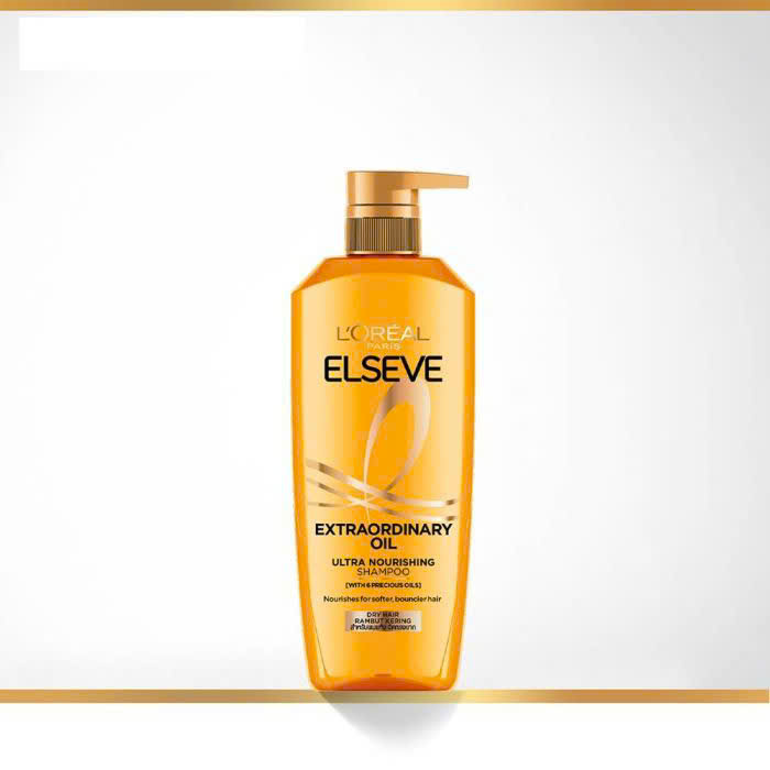 L’Oréal Paris Elseve Extraordinary Oil Smooth  | Bộ Dầu Gội Dầu Xả Dưỡng Mượt Tóc Khô Xơ, Xù Rối