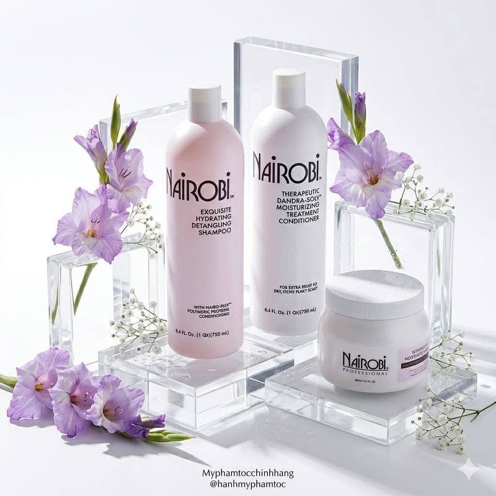 Dầu gội, dầu xả dưỡng tóc Nairobi phục hồi tóc 750ml