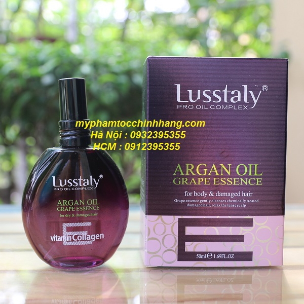TINH DẦU DƯỠNG BÓNG LUSSTALY COLLAGEN VITAMIN E 50ML SHINE HAIR SERUM