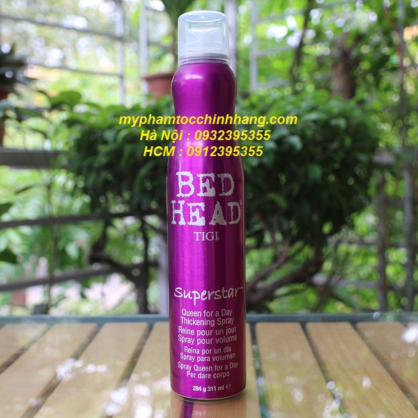 XỊT TẠO PHỒNG TIGI BED HEAD SUPERSTAR QUEEN FOR A DAY 311ML