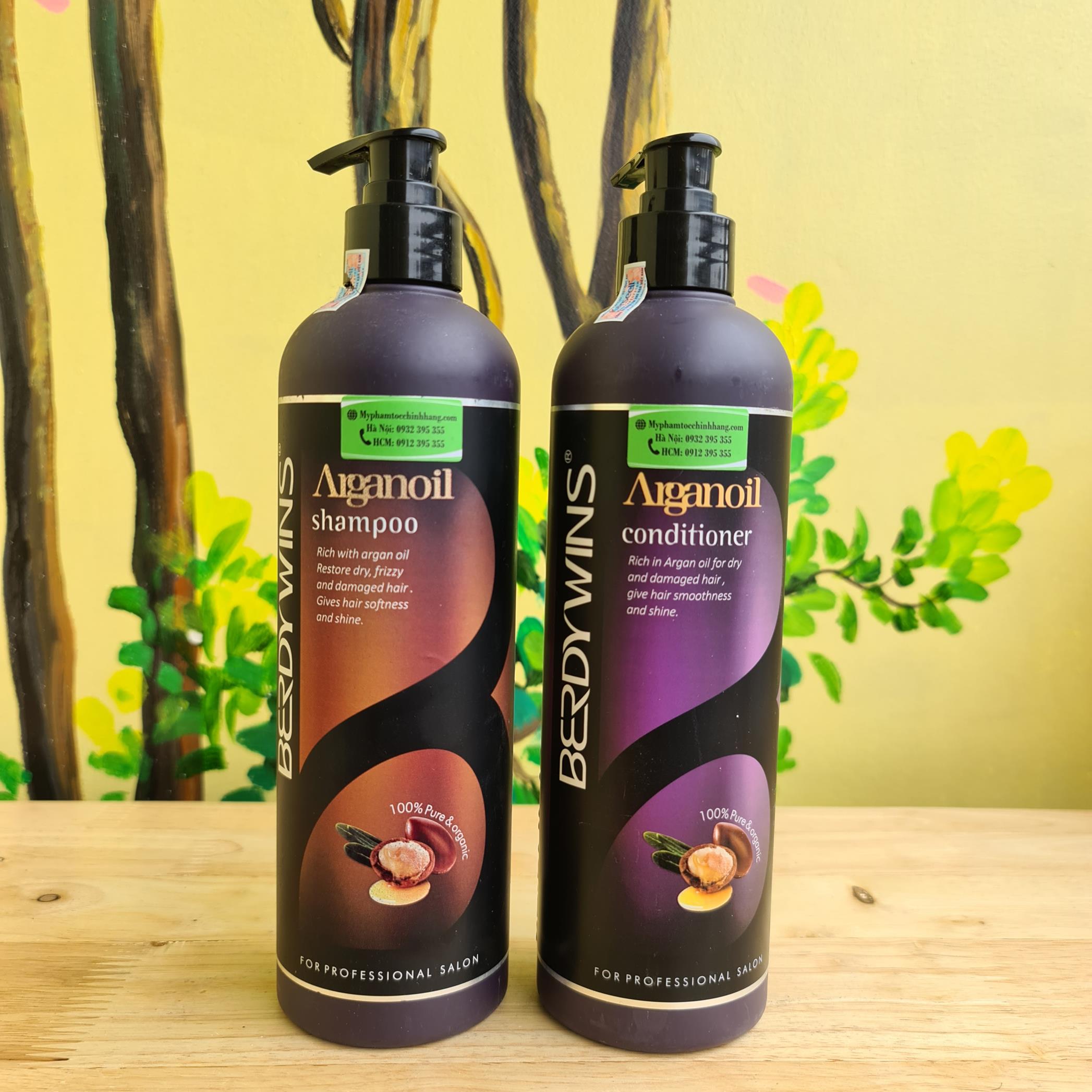 DẦU GỘI XẢ BERDYWINS ARGAN OIL 500ML - 1000ml