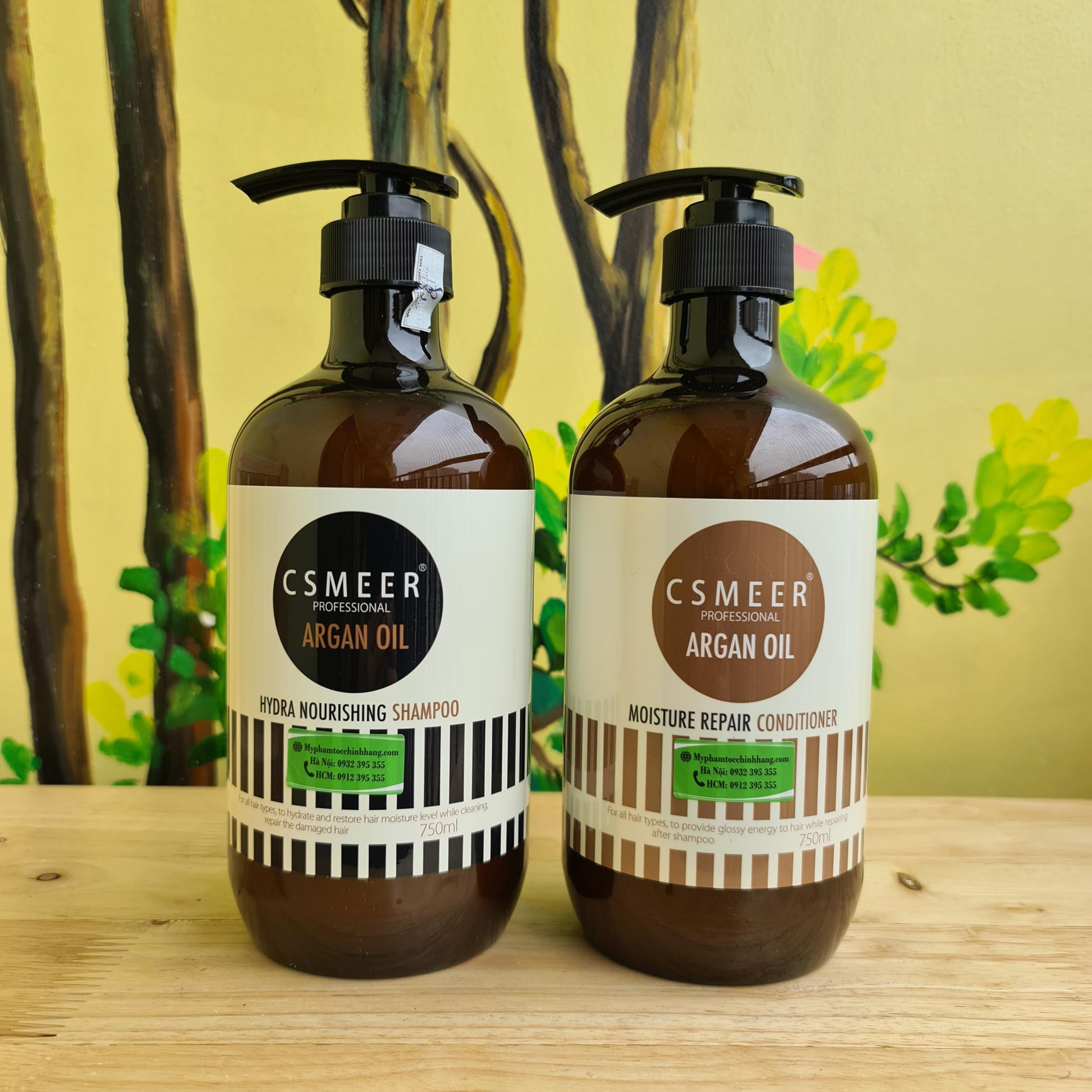 DẦU GỘI XẢ CSMEER ARGAN OIL 500ml - 750ML