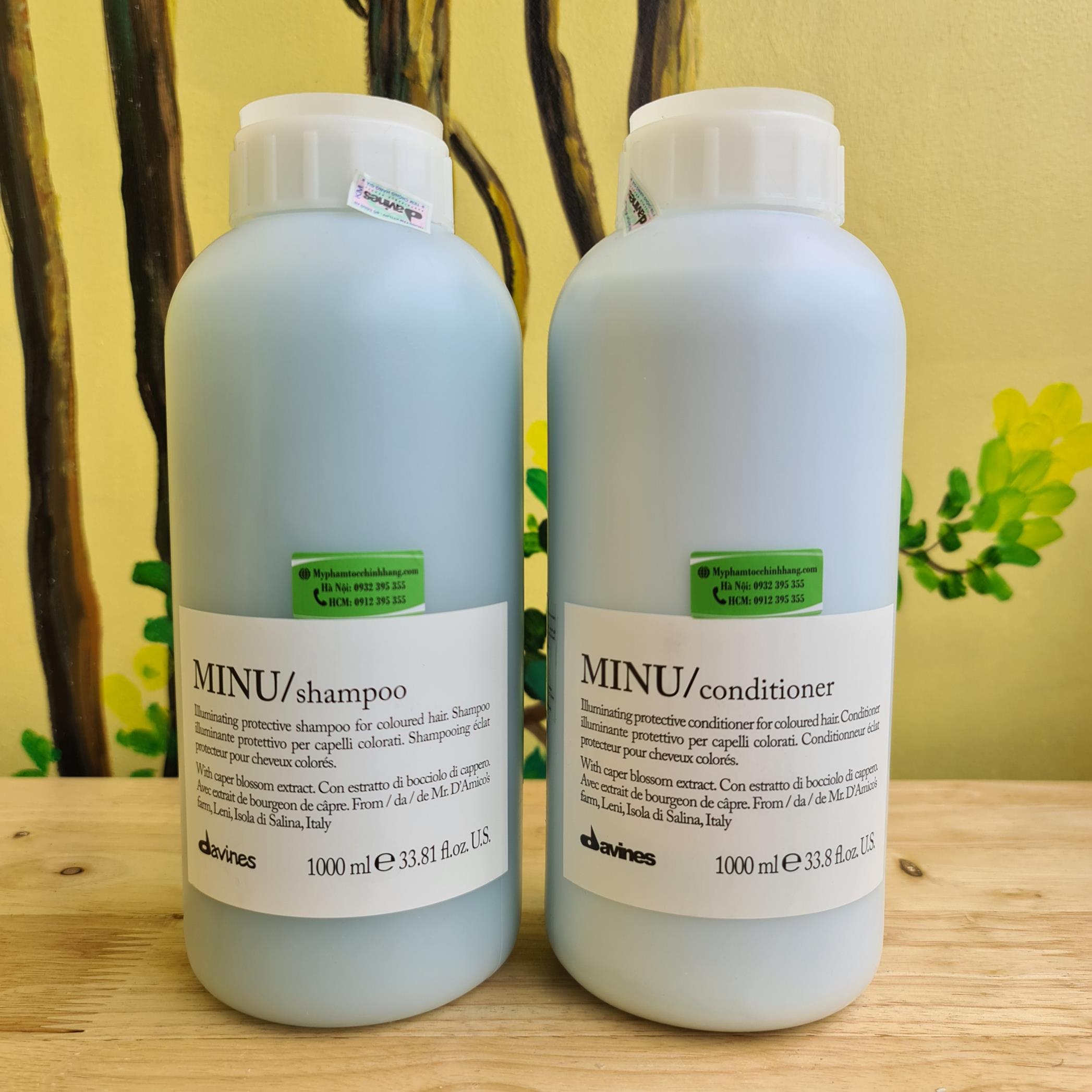 DẦU GỘI XẢ DƯỠNG BÓNG DAVINES MINU 250ML -  1000ML