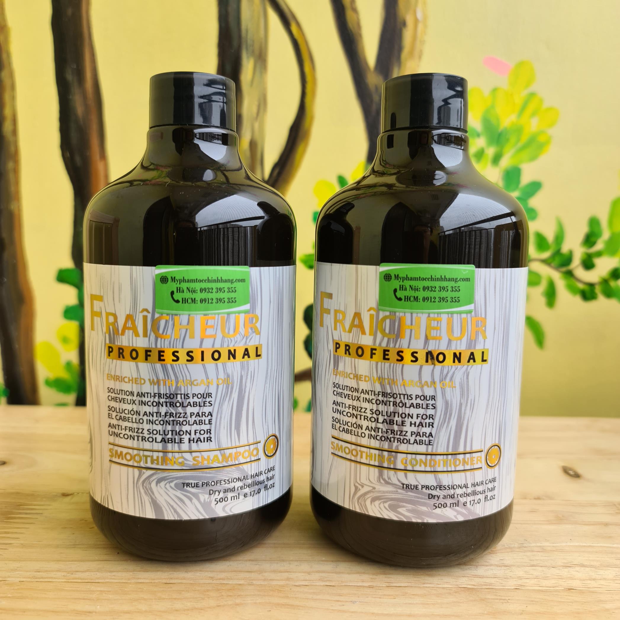 Bộ Dầu Gội Xả Siêu Mượt Fraicheur Smoothing Shampoo & Conditioner 500ml - 800ml