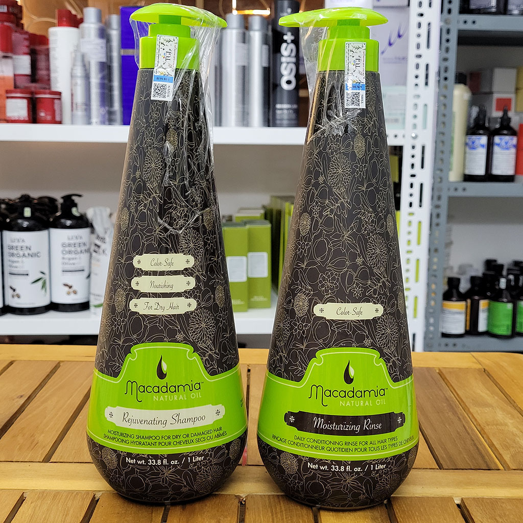 DẦU GỘI XẢ MACADAMIA TRẺ HÓA  Rejuvenating Shampoo - DƯỠNG ẨM Moisturizing Rinse 300ML - 1000ML