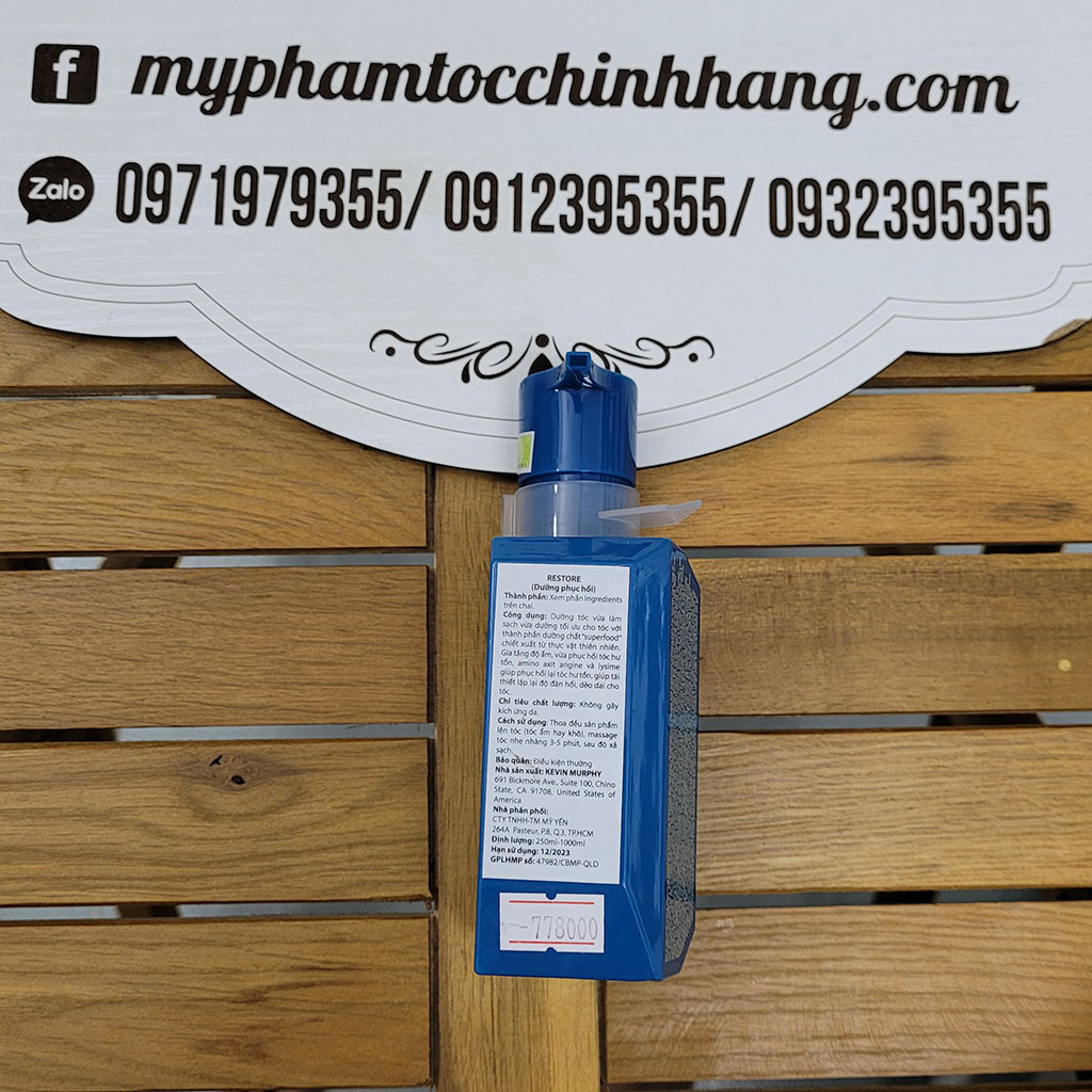 Mặt nạ phục hồi KEVIN.MURPHY RE.STORE Repairing Cleansing Treatment 200ml 1000ml