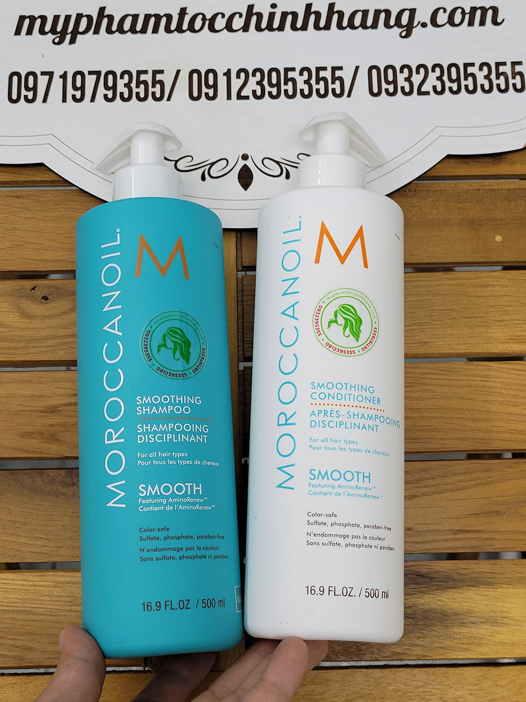 DẦU GỘI XẢ MẶT NẠ TÓC MOROCCANOIL SUÔN MƯỢT SMOOTH 250ML - 500ML - 1000ML