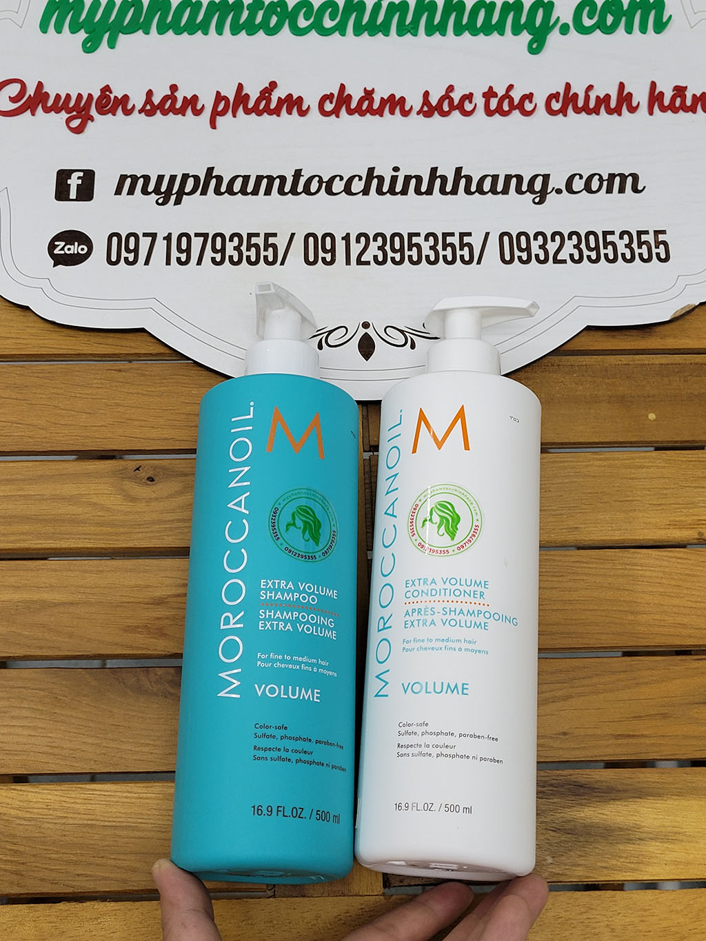 Dầu Gội & Dầu Xả Tăng Phồng Moroccanoil Extra Volume Shampoo & Conditioner