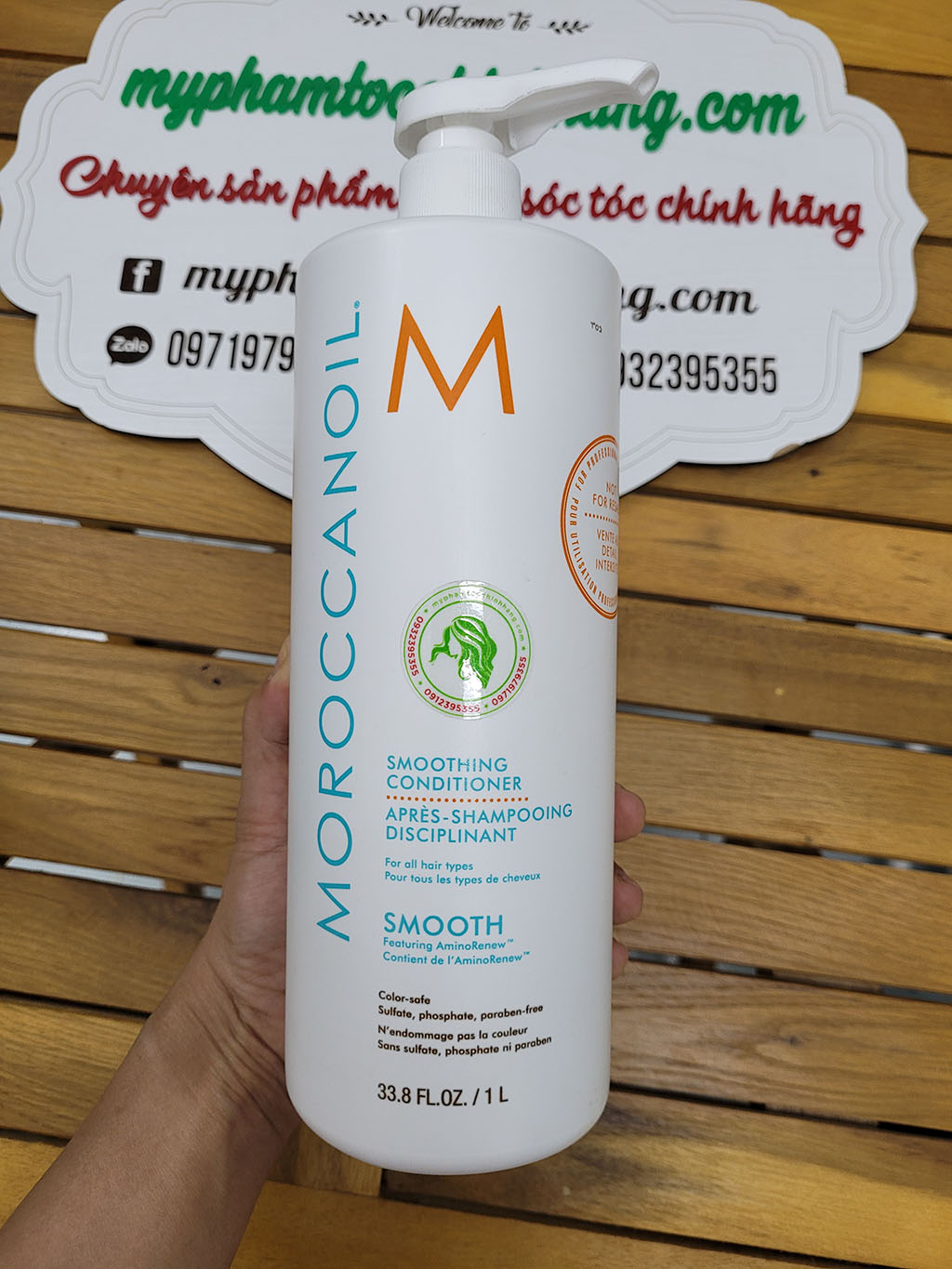 DẦU GỘI XẢ MOROCCANOIL SUÔN MƯỢT SMOOTH 1000ML